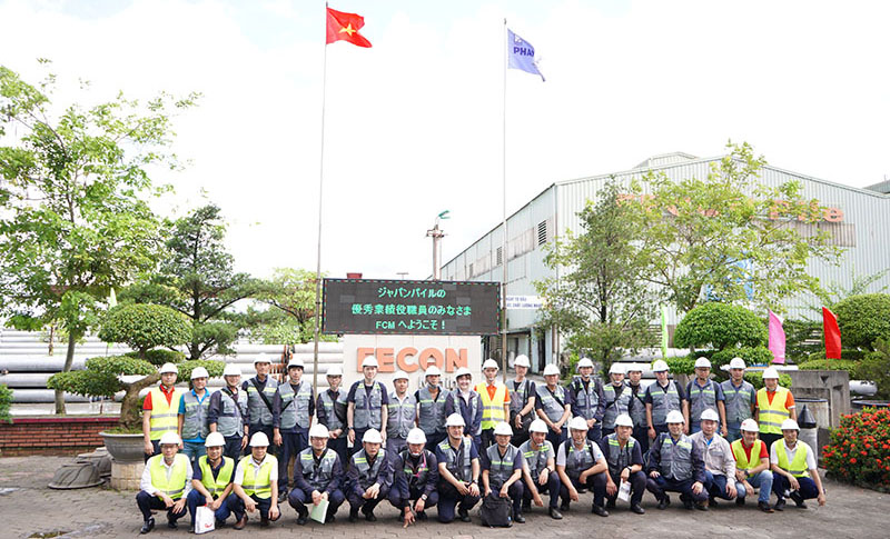 Đoàn CBNV xuất sắc của Japan Pile đến thăm và làm việc tại Phan Vũ